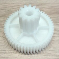 Шестерня MS-4775456-C (D=65/24 мм, H=40/16 мм, d=8 мм, 12 и 52 прямых зубьев, средняя) для мясорубок Moulinex