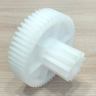 Шестерня MS-4775456-C (D=65/24 мм, H=40/16 мм, d=8 мм, 12 и 52 прямых зубьев, средняя) для мясорубок Moulinex