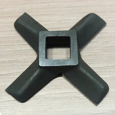 Нож 755469 (№8, оригинальный, отверстие квадрат 10 мм, D=55.5 мм, H=9.5 мм) для мясорубок Zelmer