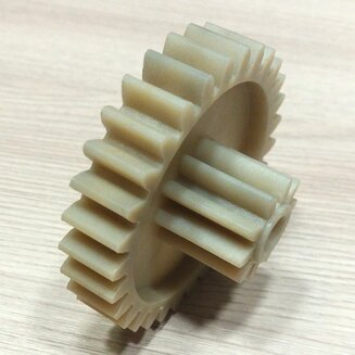 Шестерня z41.040-VT (D=64/24 мм, H=30/13 мм, d=8 мм, 30 и 10 прямых зубьев) для мясорубок Vitek, Elenberg, Polaris