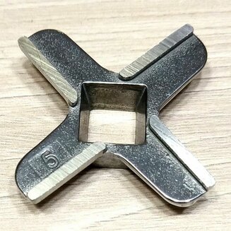 Нож MM0102W (№5, отверстие квадрат 9.5 мм, D=46.5 мм, H=9.5 мм) для мясорубок Philips и Bosch