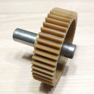 Шестерня z25.011-ML (D=82/16 мм, H=72/22 мм, 46 прямых зубьев, 6-гр. внутр.) для мясорубок Moulinex HV2