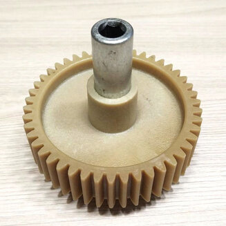 Шестерня z25.011-ML (D=82/16 мм, H=72/22 мм, 46 прямых зубьев, 6-гр. внутр.) для мясорубок Moulinex HV2
