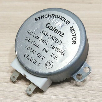 Двигатель поддона Galanz SM-16E (220 V, 3 W, 5/6 rpm, шток 14 мм)