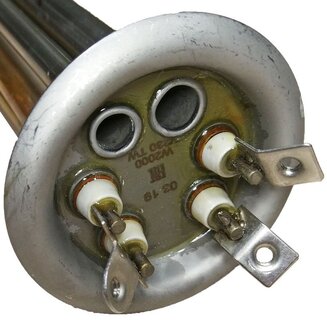ТЭН 3401308 (RF, 2000 Вт=1300+700, L=320 мм, D=64 мм, двойной, клеммы "под винт") для водонагревателей