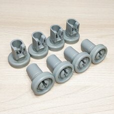 Ролики DWB903ZN для корзины посудомоечной машины Electrolux, Zanussi, AEG (комплект 8 шт.)