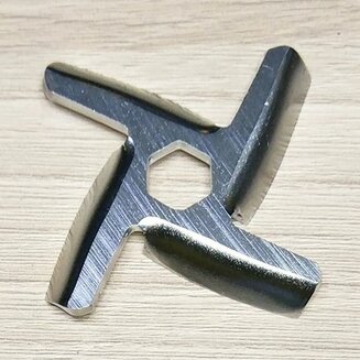 Нож 8749531 (отверстие шестигранник 8 мм, D=51 мм, H=9.7 мм) для мясорубок Polaris
