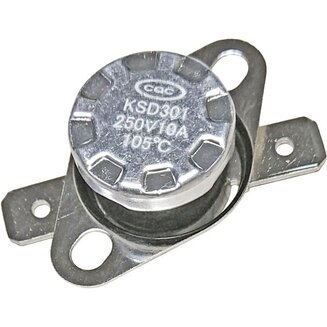 Термостат KSD-301 105°C (температура срабатывания 105 градусов, 10A, 250V) для СВЧ