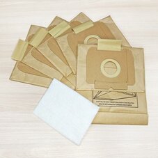 Пылесборники ZA-196 (комплект 5 шт. + микрофильтр) для пылесосов Zanussi, Electrolux