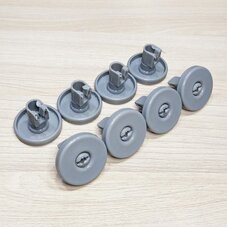 Ролики DWB902ZN для корзины посудомоечной машины Electrolux, Zanussi, AEG (комплект 8 шт.)