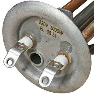 ТЭН 10059 (RF, 2000 Вт, L=290 мм, D=64 мм, клеммы "под винт", зам. 20059)