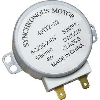 Двигатель поддона 49TYZ-A2 (220/240 V, 4 W, 5/6 rpm, шток 14 мм)