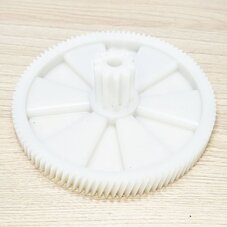 Шестерня z30.001-KW (D=98/19 мм, H=34/12 мм, d=7 мм, 10 прямых и 103 косых зубьев, большая, зам. KW650740) для мясорубок Kenwood