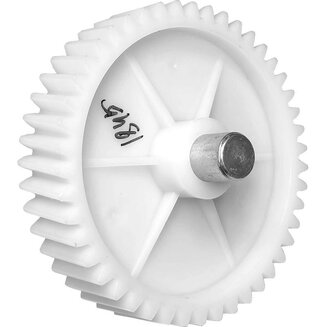 Шестерня VT005 (D=81,5/12 мм, H=72/18 мм, железный шток, 46 косых зубьев, в шнек) для мясорубки Panasonic