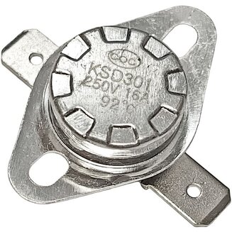 Термостат KSD-301 92°C (температура срабатывания 92 градусов, 16A, 250V) для СВЧ