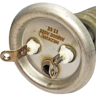 ТЭН 20055 (RF, 2000 Вт, L=160 мм, D=64 мм, спиральный, нерж., винт. клеммы) для водонагревателей
