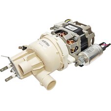 Циркуляционный насос YXW50-2E(L) c ТЭНом (диаметр отводов 24 и 25 мм) для посудомоечных машин Midea, Hansa, Gorenje