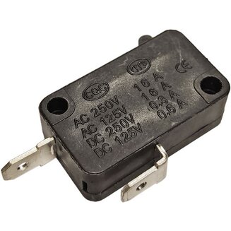 Микровыключатель (2 контакта, 16 A, клемма 9x5 мм, н/з) для СВЧ