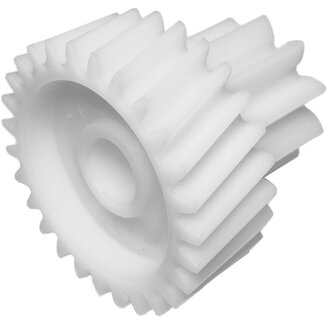 Шестерня MM0304W (D=49/31 мм, H=48/19 мм, 27 косых и 10 прямых зубьев) для мясорубки Braun