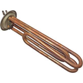 ТЭН AK00032 (RF, 2500 Вт=1500+1000, L=200 мм, D=64 мм, M6, двойной, медь, клеммы под разъем) для водонагревателей