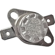 Термостат универсальный KSD-301 300°C (температура срабатывания 300 градусов, 10A, 250V, 2 клеммы)