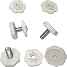 Набор ножек с гайками KG0056346 (M10, H=24 мм, 4 шт.) для стиральных машин Bosch, Siemens, Neff
