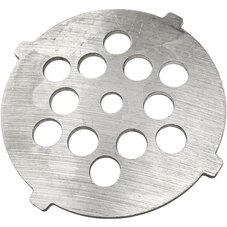 Решетка VS060 (D=60 мм, d=6 мм, H=2 мм, ячейка 8 мм, 4 ушка) для мясорубок Vitek