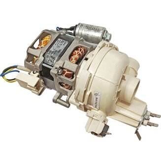 Циркуляционный насос YXW50-2E(L) c ТЭНом (диаметр отводов 34 и 38 мм) для посудомоечных машин Midea, Hansa, Gorenje