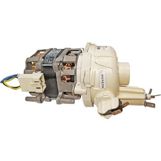 Циркуляционный насос YXW50-2E(L) c ТЭНом (диаметр отводов 34 и 38 мм) для посудомоечных машин Midea, Hansa, Gorenje