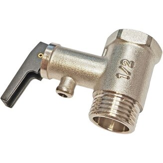Клапан обратный предохранительный SP00002 (1/2", 7 Бар, с ручкой аварийного слива) для водонагревателя