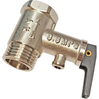 Клапан обратный предохранительный SP00003 (1/2", 8 Бар, с ручкой аварийного слива) для водонагревателя