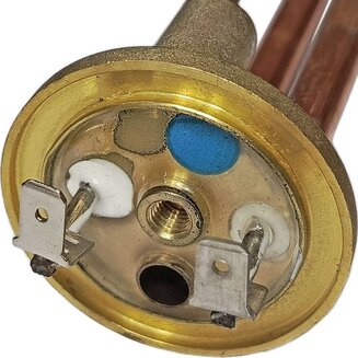 ТЭН 202151 (RCA (RCF), 1500 Вт, L=295 мм, D=48 мм, M5, трубка под датчик 8 мм, клеммы под разъем) для водонагревателей